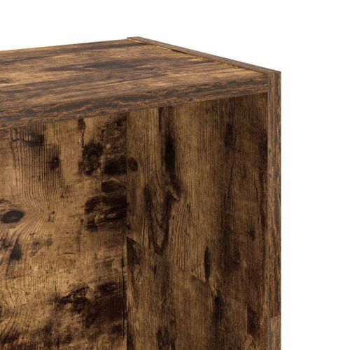 Библиотека, опушен дъб, 80x24x109 см, инженерно дърво