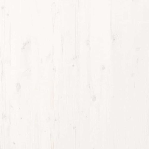 Леглово дъно Бяло 213.5 x 104 x 9 см Солидно борово дърво