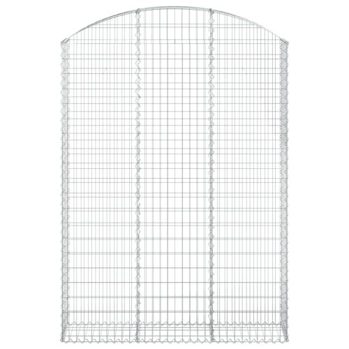Дъговидна габионна кошница 150x30x200/220 см поцинковано желязо