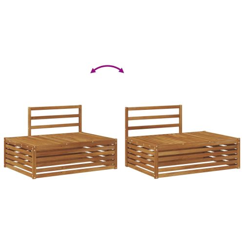 Комплект дивани за открито 4 Брой Естествен