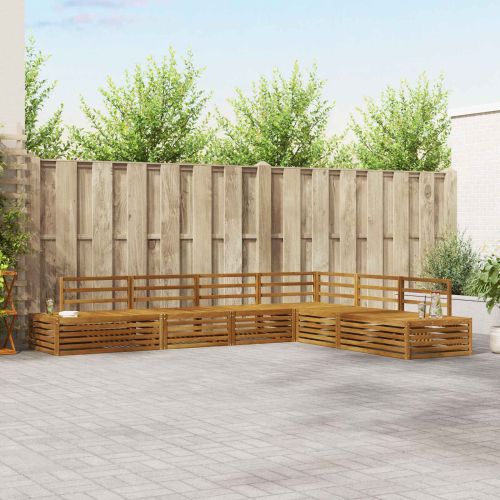 Комплект дивани за открито 6 Брой Естествен