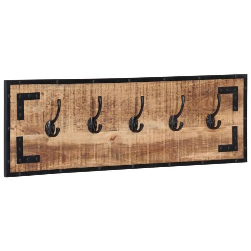 Закачалки 2 бр 80x8x25 см грубо мангово дърво масив