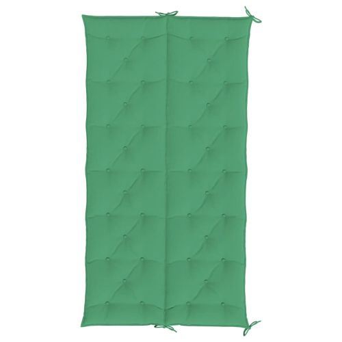 Възглавница за градинска пейка зелена 200x(50+50)x7 см оксфорд