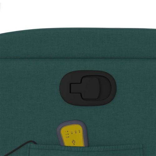 Изправящ масажен наклоняем стол, тъмнозелен, текстил