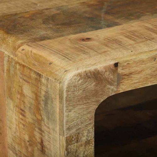Масичка за кафе Кафяво 90 x 50 x 35 cm Солидно мангово дърво