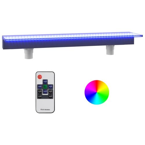 Преливник за водопад с RGB LED, акрил, 108 см