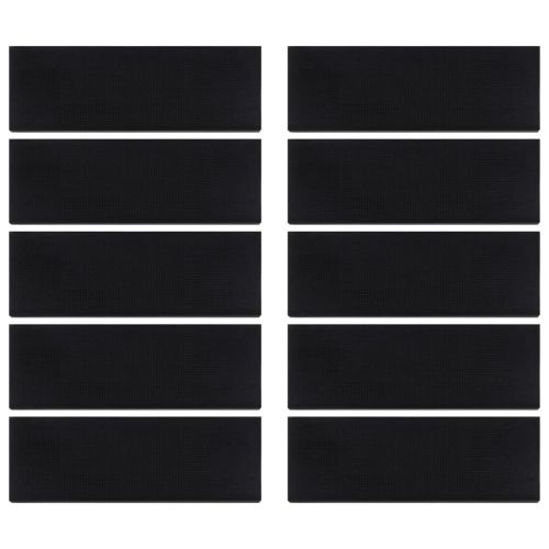 Постелки за стъпала 10 бр 25x75 см гума