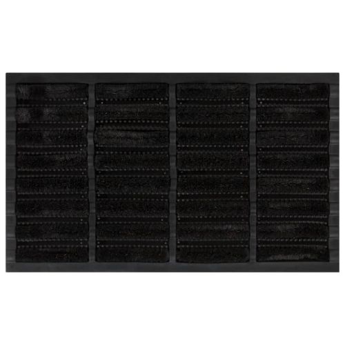 Изтривалка за врата правоъгълна 45x75 см гума и кокосови влакна