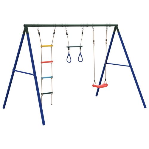 Външен комплект люлка със седалка люлка, трапец и стълба