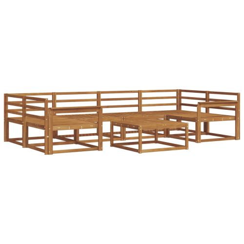 Комплект дивани за открито 7 pcs Естествен
