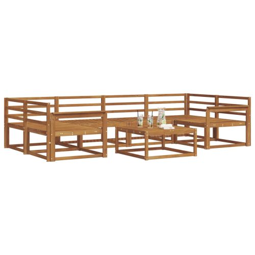 Комплект дивани за открито 7 pcs Естествен