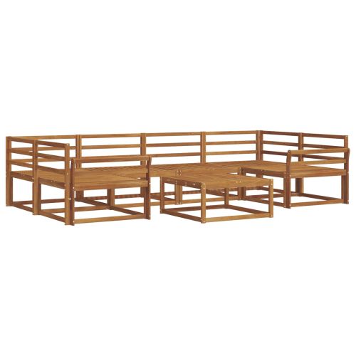 Комплект дивани за открито 7 pcs Естествен