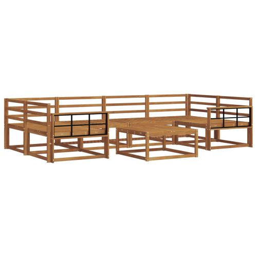 Комплект дивани за открито 7 pcs Естествен