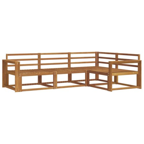 Комплект дивани за открито 4 pcs Естествен