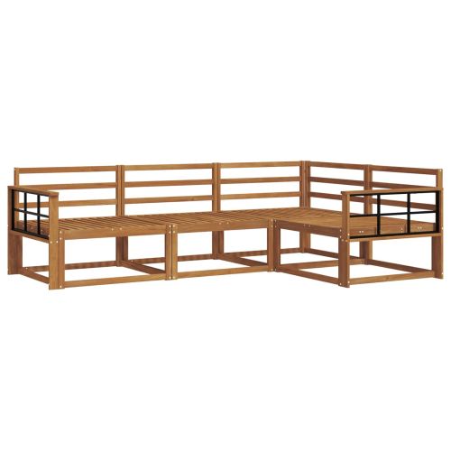 Комплект дивани за открито 4 pcs Естествен