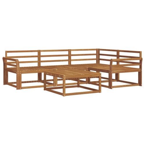 Комплект дивани за открито 5 pcs Естествен