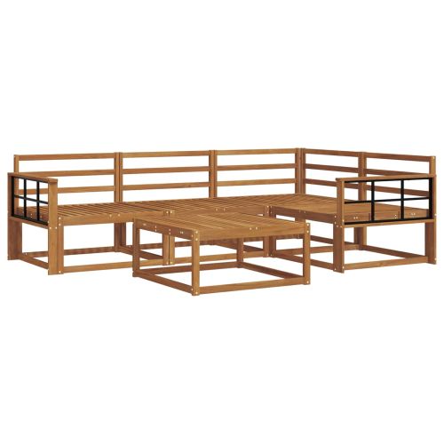 Комплект дивани за открито 5 pcs Естествен