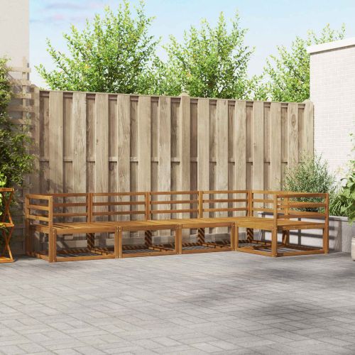 Комплект дивани за открито 5 pcs Натурално