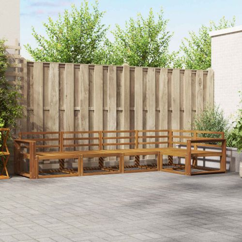 Комплект дивани за открито 5 pcs Натурално