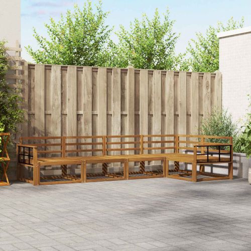 Комплект дивани за открито 5 pcs Натурално