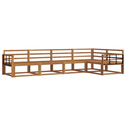 Комплект дивани за открито 5 pcs Натурално