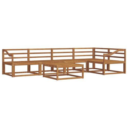 Комплект дивани за открито 6 pcs Натурално