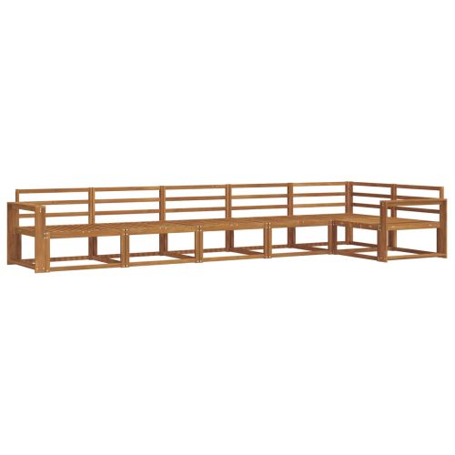 Комплект дивани за открито 6 pcs Натурално