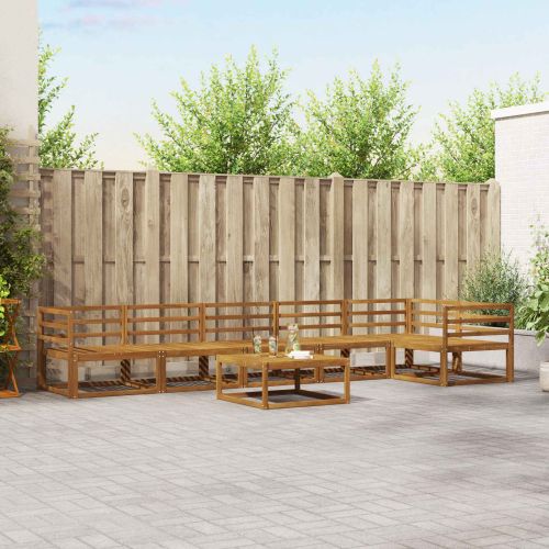 Комплект дивани за открито 7 pcs Естествен