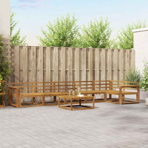 Комплект дивани за открито 7 pcs Естествен