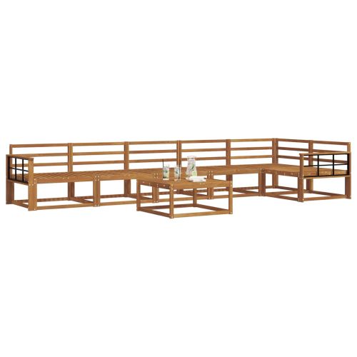 Комплект дивани за открито 7 pcs Естествен