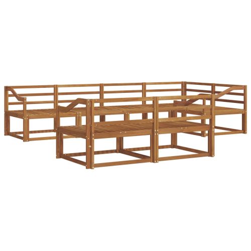 Комплект дивани за открито 7 pcs Натурално