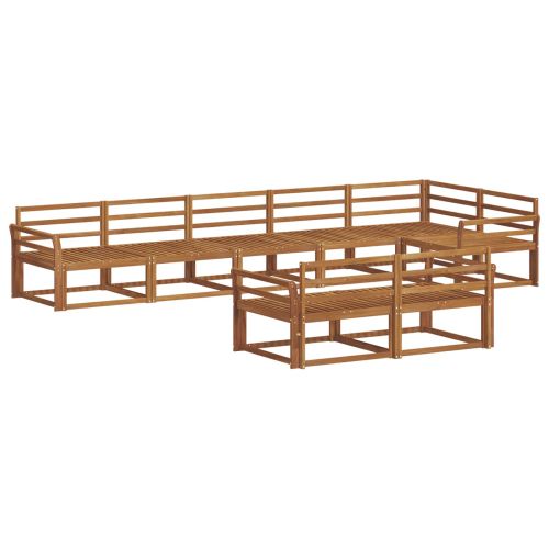 Комплект дивани за открито 8 pcs Естествен