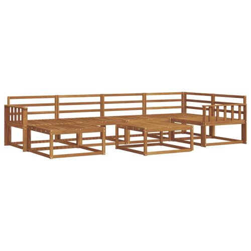 Комплект дивани за открито 7 pcs Естествен
