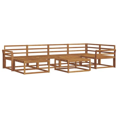 Комплект дивани за открито 7 pcs Естествен