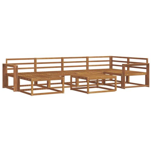 Комплект дивани за открито 7 pcs Естествен