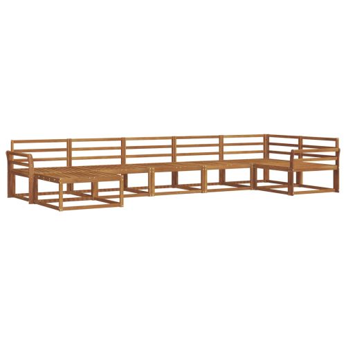 Комплект дивани за открито 7 pcs Естествен