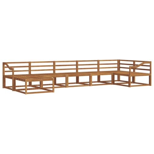 Комплект дивани за открито 7 pcs Естествен