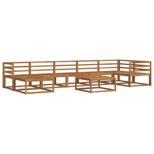 Комплект дивани за открито 8 pcs Естествен
