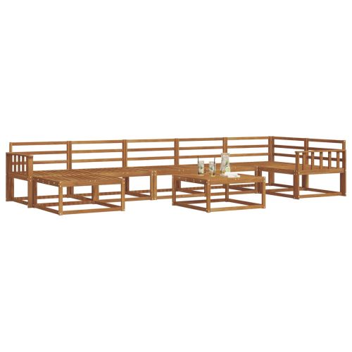 Комплект дивани за открито 8 pcs Естествен
