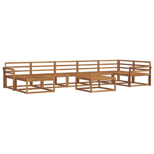 Комплект дивани за открито 8 pcs Естествен