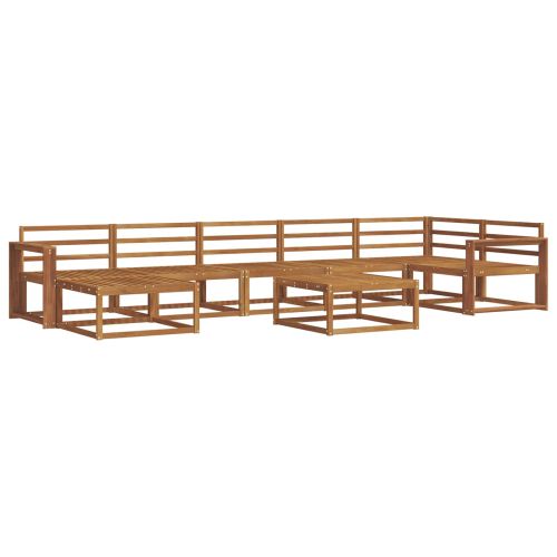 Комплект дивани за открито 8 pcs Естествен