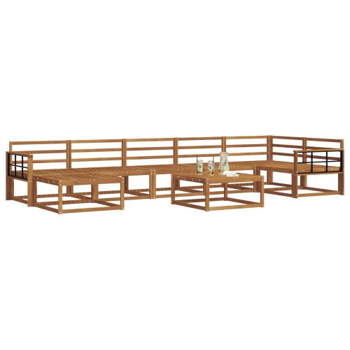 Комплект дивани за открито 8 pcs Естествен