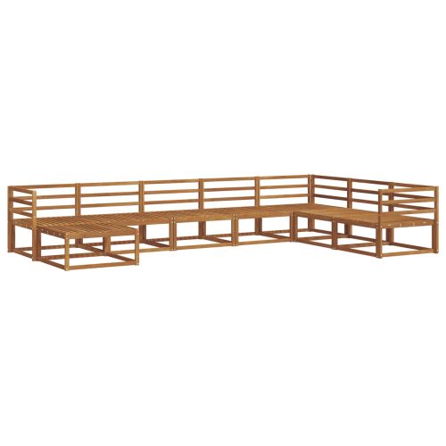Комплект дивани за открито 8 pcs Естествен