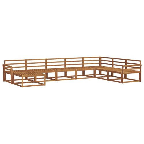 Комплект дивани за открито 8 pcs Естествен