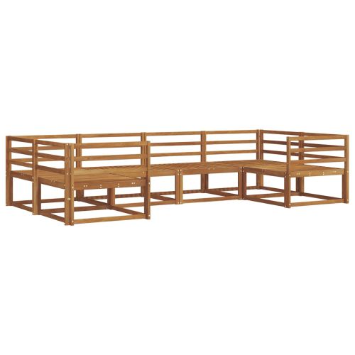 Комплект дивани за открито 6 pcs Естествен