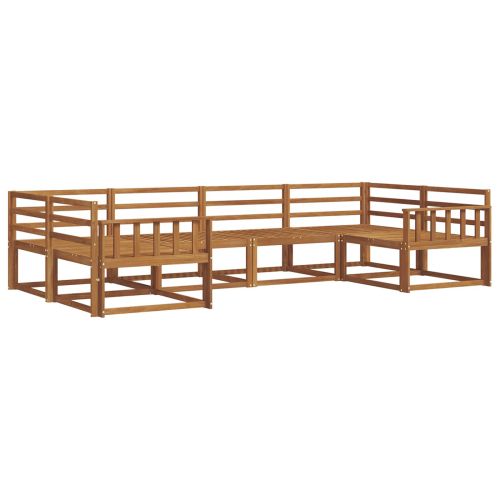 Комплект дивани за открито 6 pcs Естествен