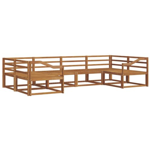 Комплект дивани за открито 6 pcs Естествен