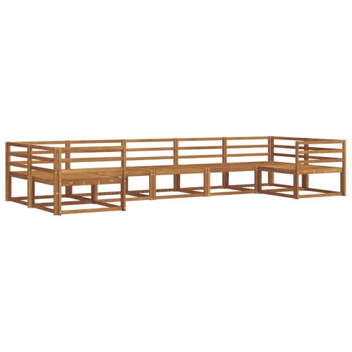 Комплект дивани за открито 7 pcs Естествен