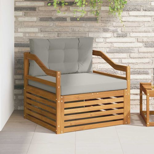 Комплект дивани за открито Солидно акациево дърво Естествен