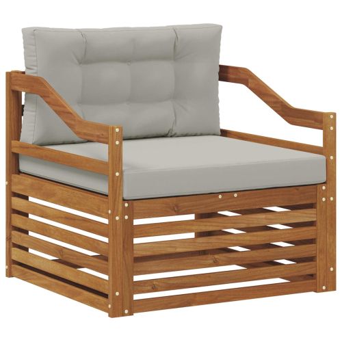 Комплект дивани за открито Солидно акациево дърво Естествен